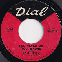 Load image into Gallery viewer, Joe Tex - I&#39;ll Never Do You Wrong / Wooden Spoon (7 inch Record / Used)
