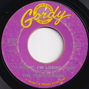 Temptations - (I Know) I'm Losing You / I Couldn't Cry If I Wanted To (7 inch Record / Used)