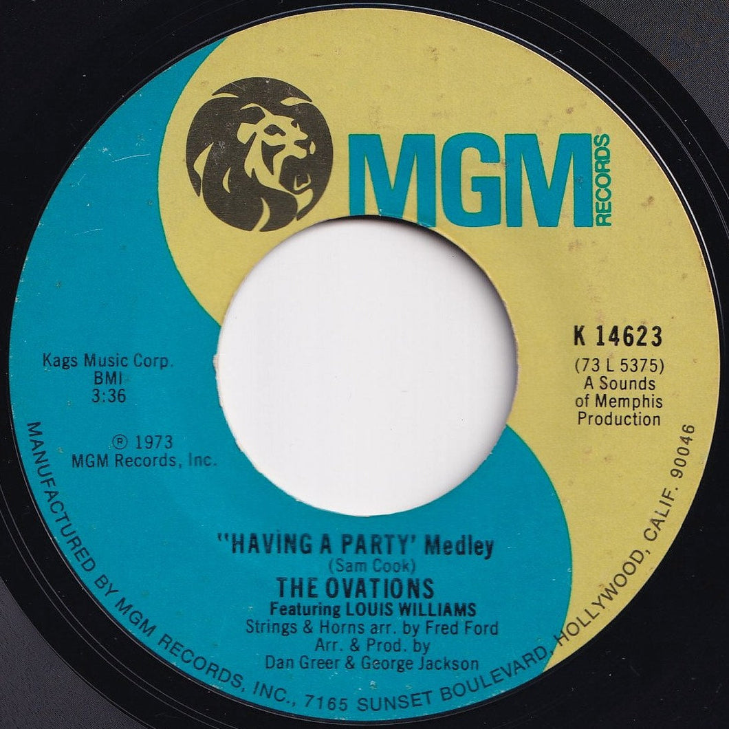 Ovations - Having A Party (Medley) / Just Too Good To Be True (7 inch Record / Used)