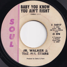 Load image into Gallery viewer, Junior Walker &amp; The All Stars - Cleo&#39;s Mood / Baby You Know You Ain&#39;t Right (7 inch Record / Used)
