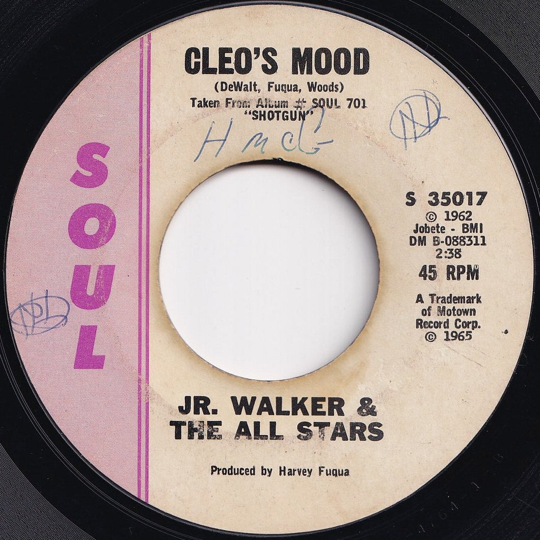 Junior Walker & The All Stars - Cleo's Mood / Baby You Know You Ain't Right (7 inch Record / Used)