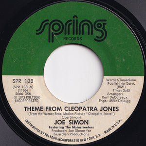 Joe Simon - Theme From Cleopatra Jones / Who Was That Lady (7 inch Record / Used)