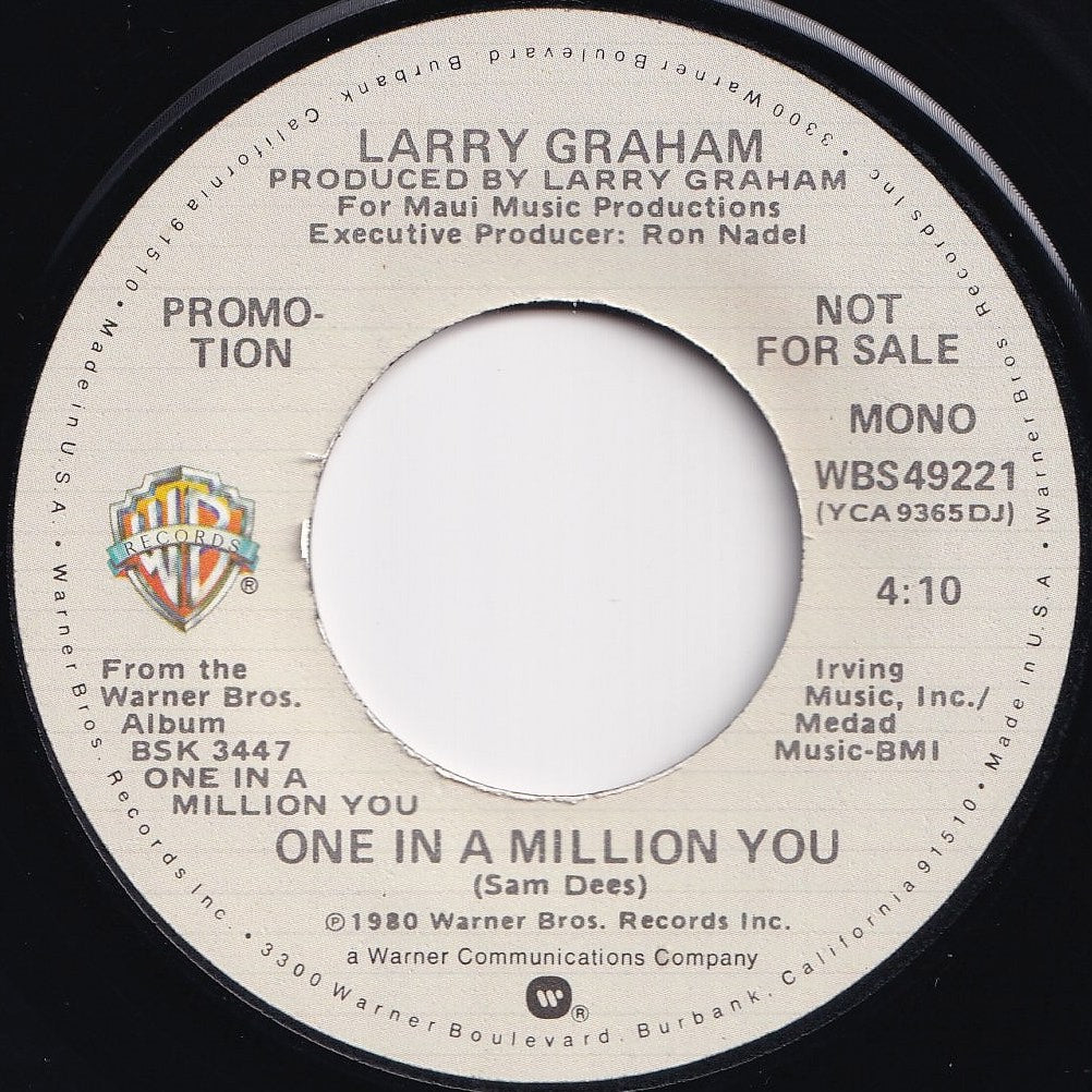 Larry Graham - One In A Million You (Mono) / (Stereo) (7 inch Record / Used)