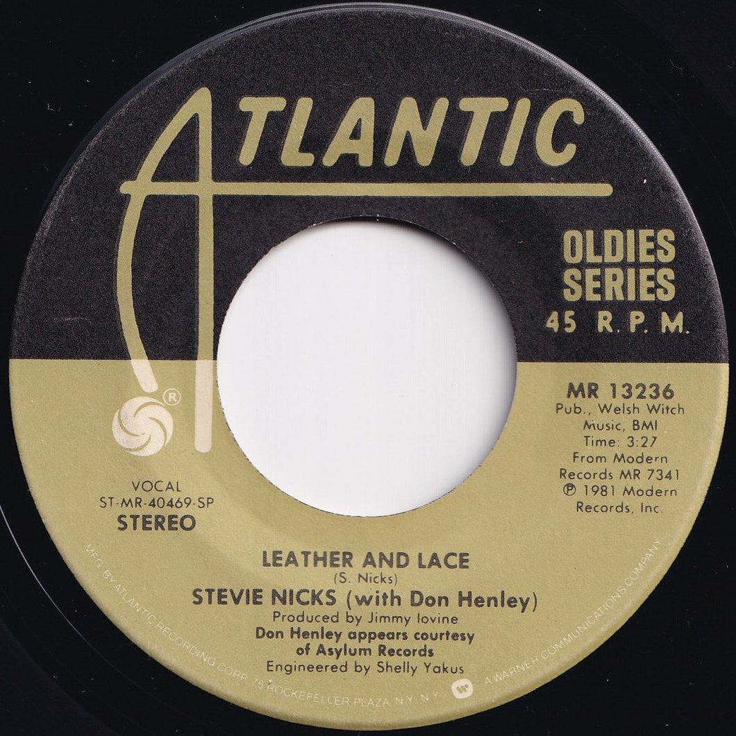 Stevie Nicks - Leather And Lace / Stop Draggin' My Heart Around (7 inch Record / Used)