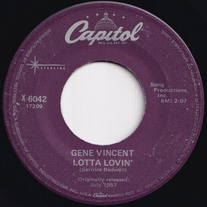 Gene Vincent - Be-Bop-A-Lula / Lotta Lovin' (7 inch Record / Used)