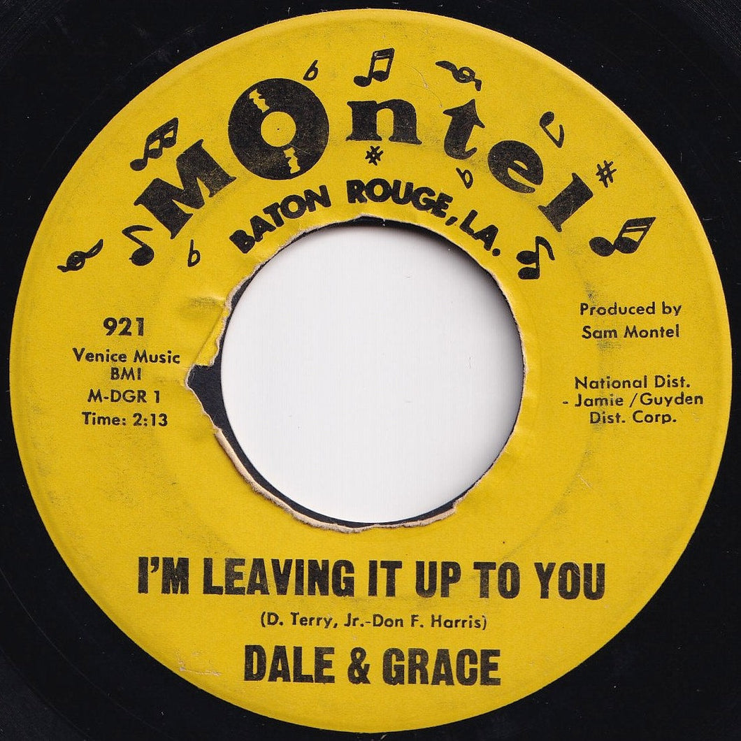 Dale & Grace - I'm Leaving It Up To You / That's What I Like About You (7 inch Record / Used)