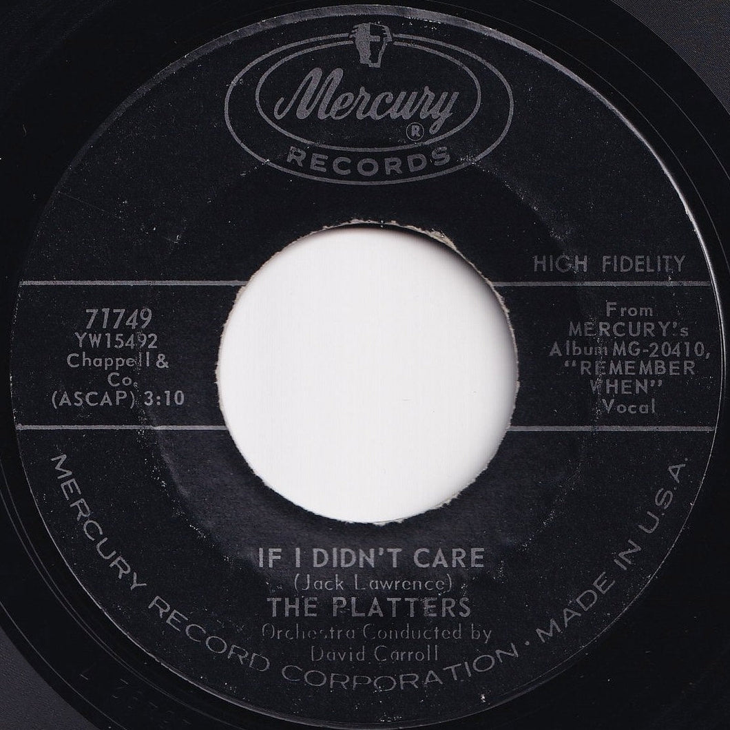 Platters - If I Didn't Care / True Lover (7 inch Record / Used)