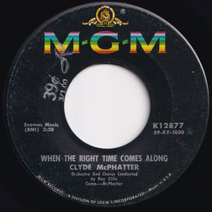 Clyde McPhatter - Think Me A Kiss / When The Right Time Comes Along (7 inch Record / Used)