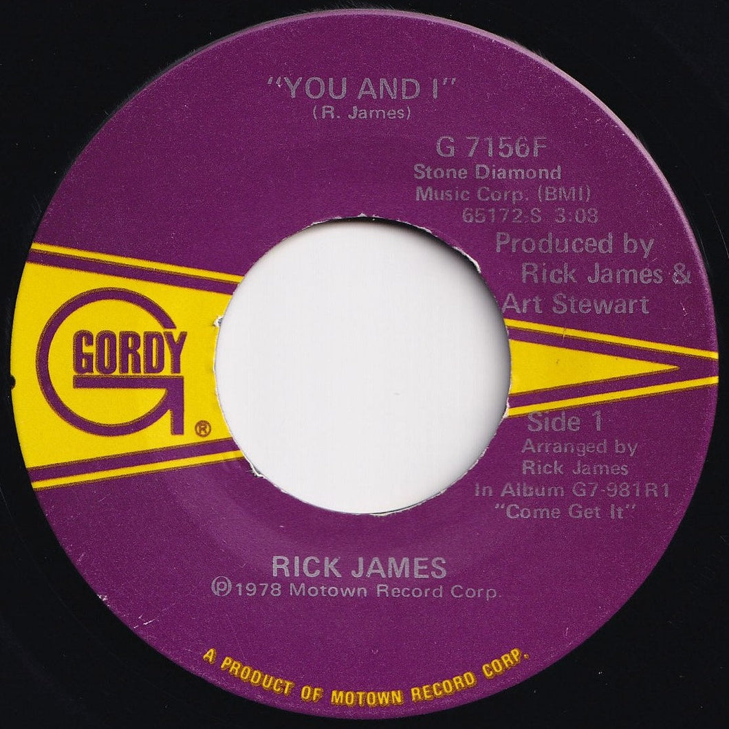 Rick James - You And I / Hollywood (7 inch Record / Used)