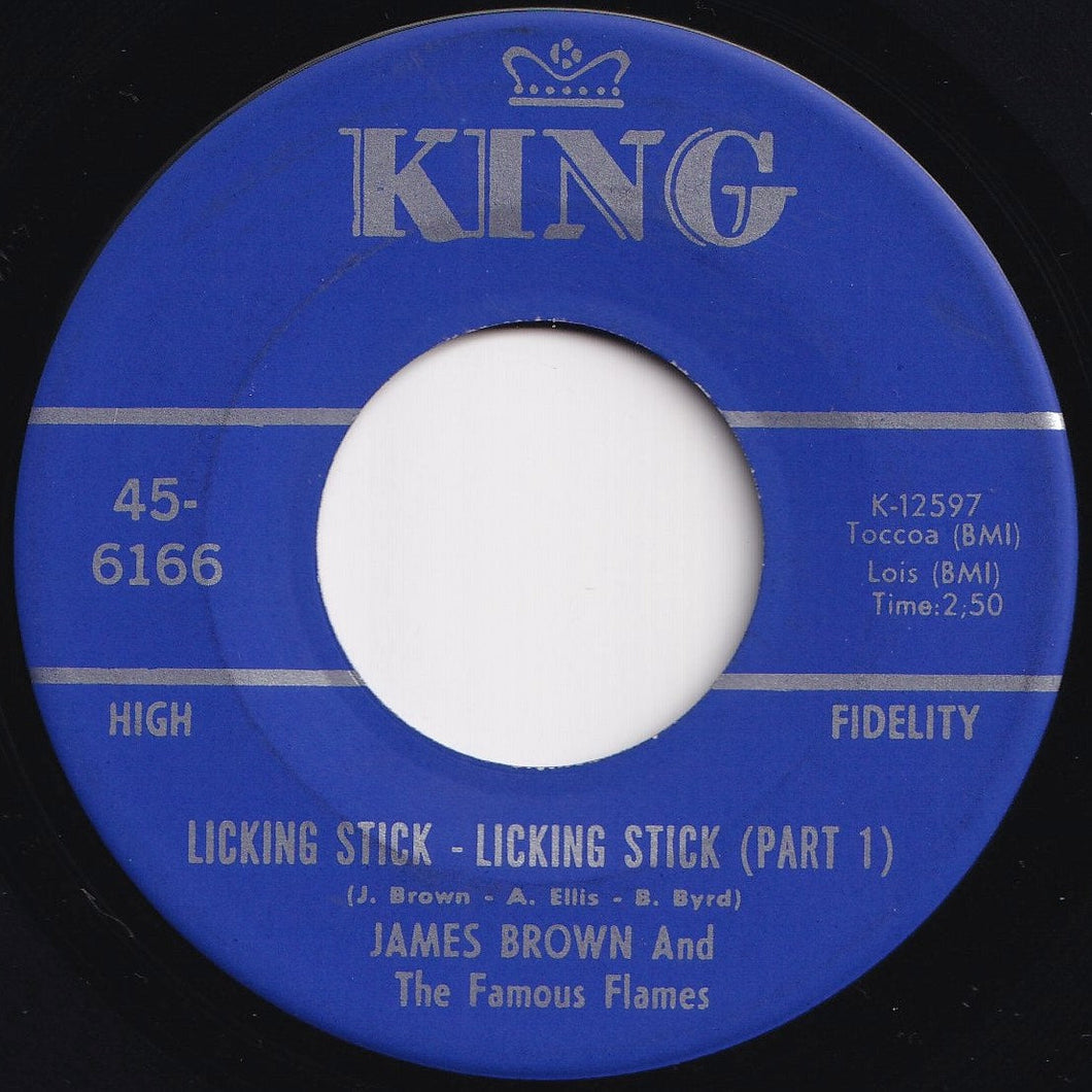 James Brown & The Famous Flames - Licking Stick - Licking Stick (Part 1) / (Part 2) (7 inch Record / Used)