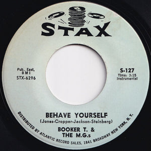 Booker T. & The M.G.s - Green Onions / Behave Yourself (7 inch Record / Used)