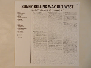 Sonny Rollins - Way Out West (LP-Vinyl Record/Used)