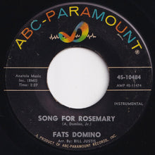 画像をギャラリービューアに読み込む, Fats Domino - Song For Rosemary / Red Sails In The Sunset (7 inch Record / Used)
