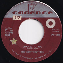 画像をギャラリービューアに読み込む, Everly Brothers - Devoted To You / Bird Dog (7 inch Record / Used)
