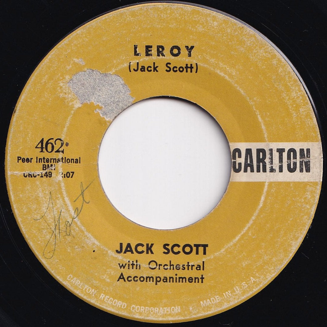 Jack Scott - Leroy / My True Love (7 inch Record / Used)