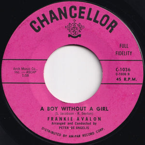 Frankie Avalon - Bobby Sox To Stockings / A Boy Without A Girl (7 inch Record / Used)