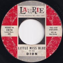 画像をギャラリービューアに読み込む, Dion - Little Miss Blue / Lonely Teenager (7 inch Record / Used)
