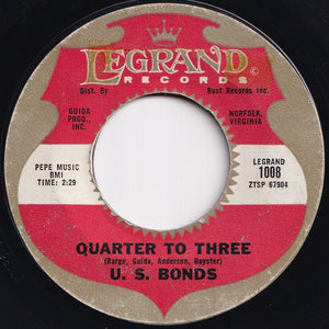 U.S. Bonds - Quarter To Three / Time Ole Story (7 inch Record / Used)