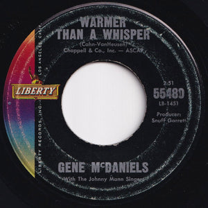 Gene McDaniels - Point Of No Return / Warmer Than A Whisper (7 inch Record / Used)