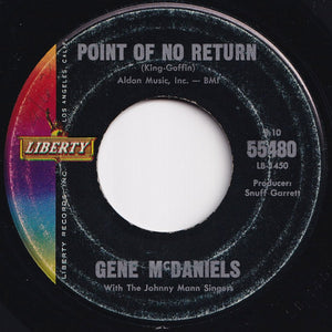 Gene McDaniels - Point Of No Return / Warmer Than A Whisper (7 inch Record / Used)