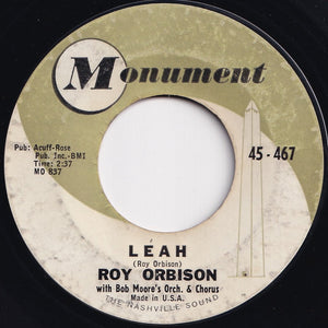 Roy Orbison - Workin' For The Man / Leah (7 inch Record / Used)