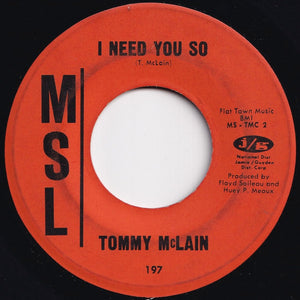 Tommy McLain - Sweet Dreams / I Need You So (7 inch Record / Used)