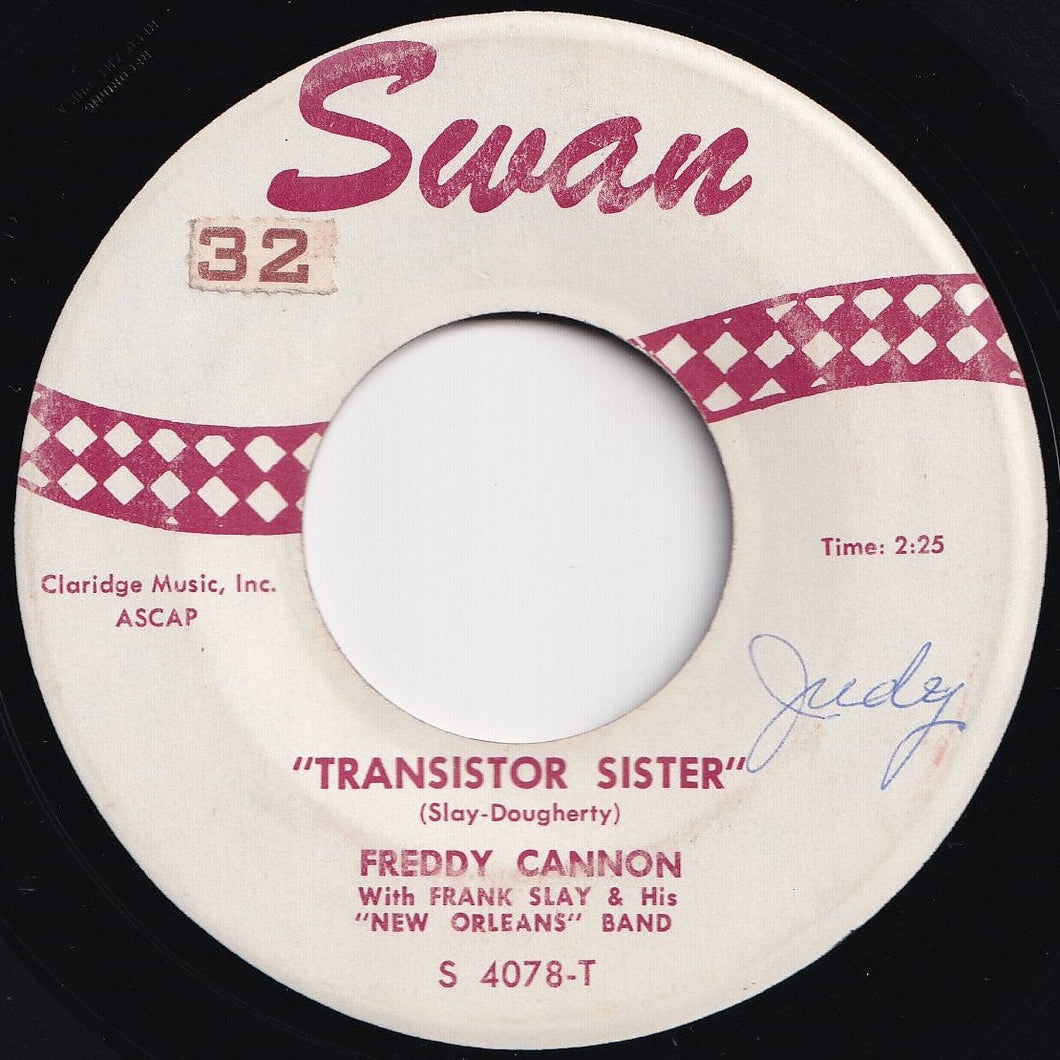 Freddy Cannon - Transistor Sister / Walk To The Moon (7 inch Record / Used)