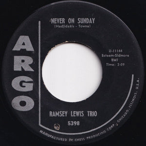 Ramsey Lewis Trio - The Ripper / Never On Sunday (7 inch Record / Used)
