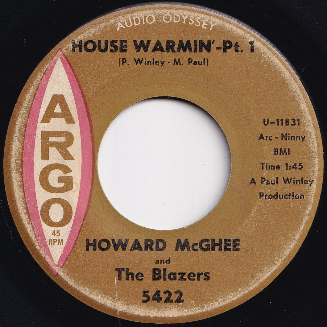 Howard McGhee And The Blazers - House Warmin' (Part 1) / (Part 2) (7 inch Record / Used)