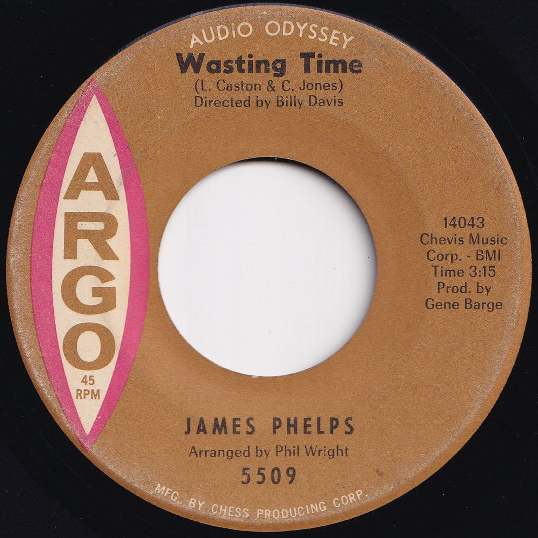 James Phelps - Wasting Time / La De Da, I'm A Fool In Love (7 inch Record / Used)