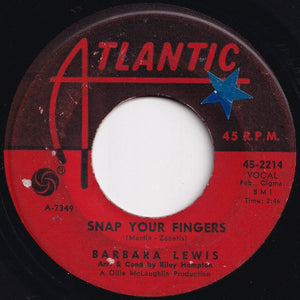 Barbara Lewis - Snap Your Fingers / Puppy Love (7 inch Record / Used)