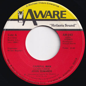 John Edwards - Careful Man / Claim Jumpin' (7 inch Record / Used)