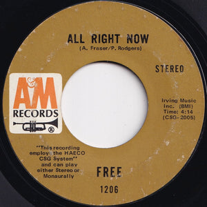 Free - All Right Now / Mouthful Of Grass (7 inch Record / Used)