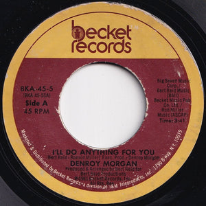 Denroy Morgan - I'll Do Anything For You / (Instrumental) (7 inch Record / Used)