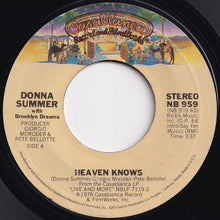 画像をギャラリービューアに読み込む, Donna Summer - Heaven Knows / Only One Man (7 inch Record / Used)
