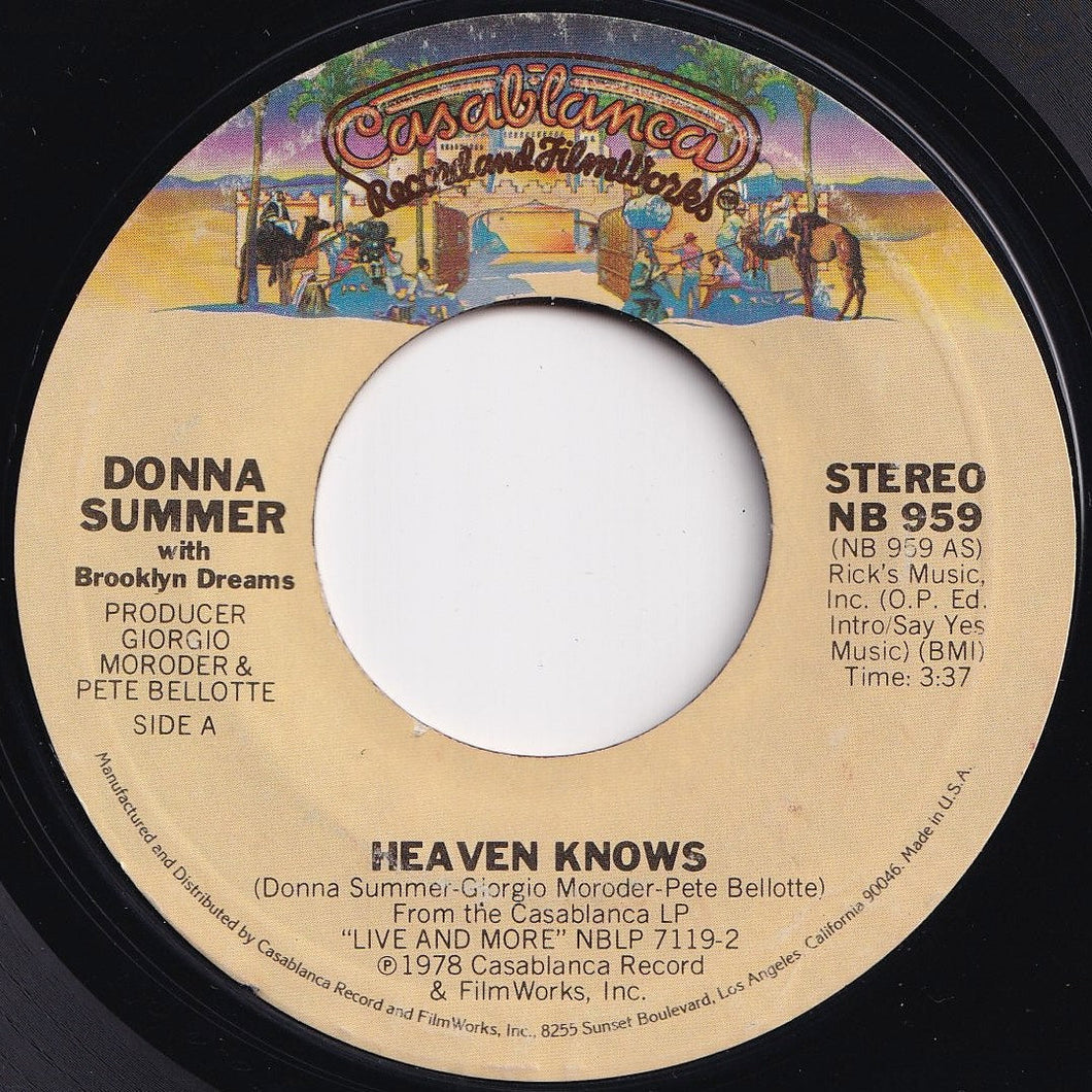 Donna Summer - Heaven Knows / Only One Man (7 inch Record / Used)