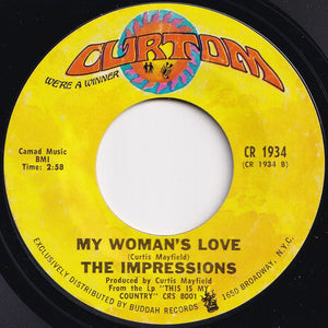 Impressions - This Is My Country / My Woman's Love (7 inch Record / Used)