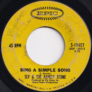 Sly & The Family Stone - Everyday People / Sing A Simple Song (7 inch Record / Used)