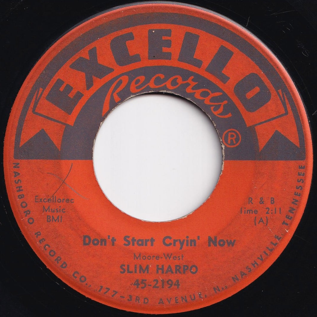 Slim Harpo - Don't Start Cryin' Now / Rainin' In My Heart (7 inch Record / Used)