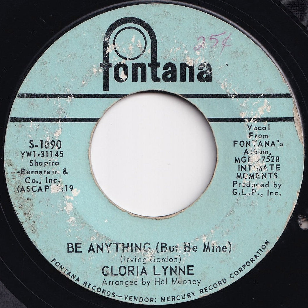 Gloria Lynne - Be Anything / Soul Serenade (7 inch Record / Used)