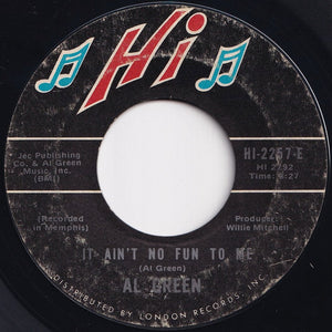 Al Green - Livin' For You / It Ain't No Fun To Me (7 inch Record / Used)