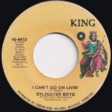 Load image into Gallery viewer, Sylvester Boyd - I Don&#39;t Want Nobody (Telling Me Nothing) / I Can&#39;t Go On Livin&#39; (7 inch Record / Used)
