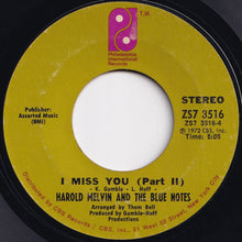 Load image into Gallery viewer, Harold Melvin And The Blue Notes - I Miss You (Part 1) / (Part 2) (7 inch Record / Used)
