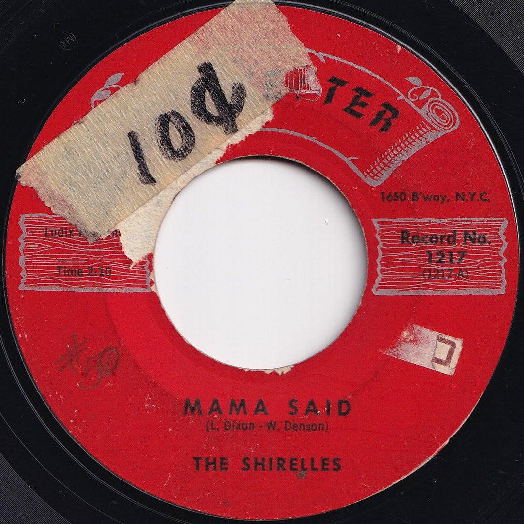 Shirelles - Mama Said / Blue Holiday (7 inch Record / Used)