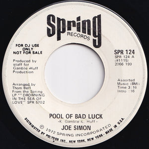 Joe Simon - Pool Of Bad Luck / Pool Of Bad Luck (7 inch Record / Used)