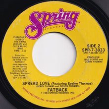 Load image into Gallery viewer, Fatback - Up Against The Wall / Spread Love (7 inch Record / Used)
