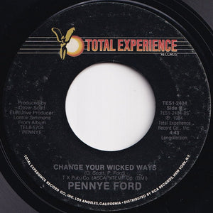 Pennye Ford - Change Your Wicked Ways / (Long Version) (7 inch Record / Used)