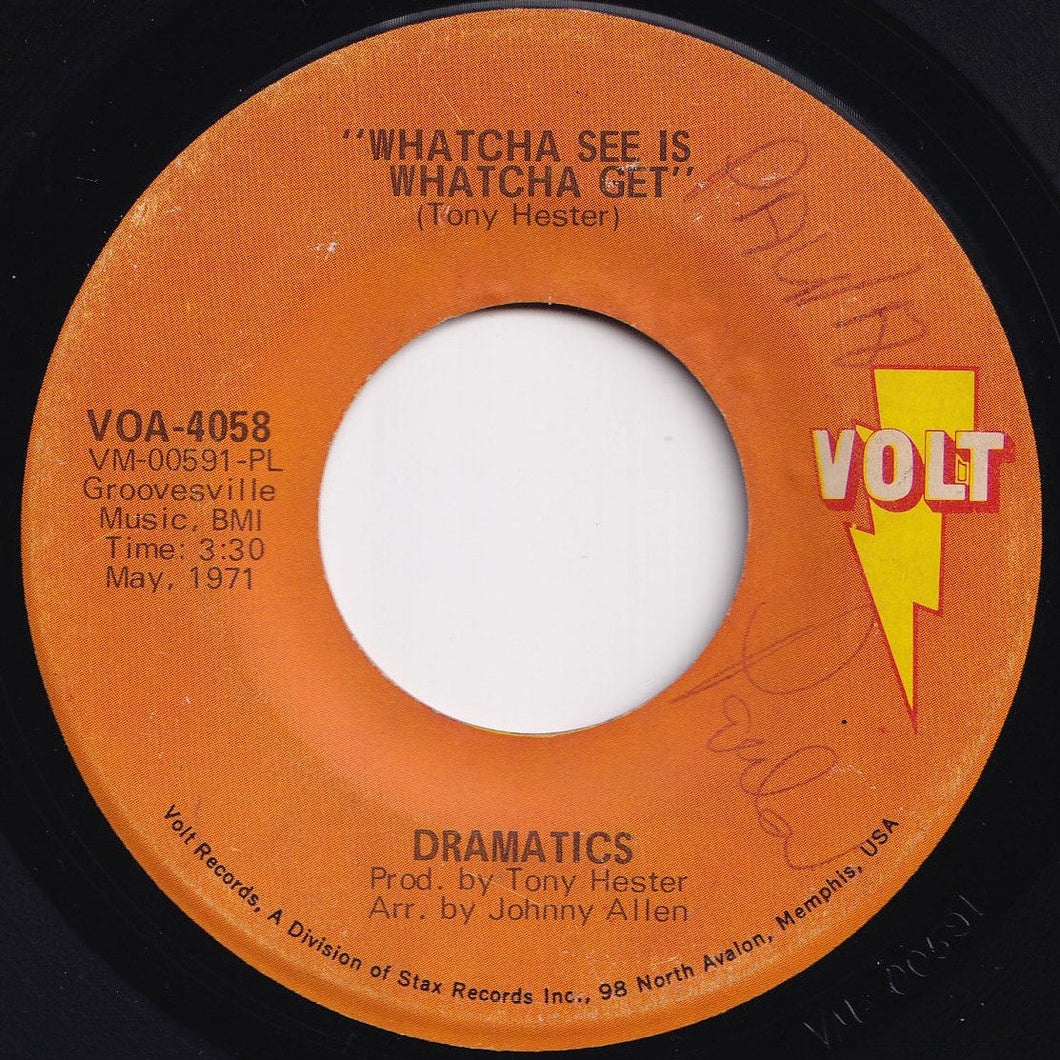 Dramatics - Whatcha See Is Whatcha Get / Thankful For Your Love (7 inch Record / Used)