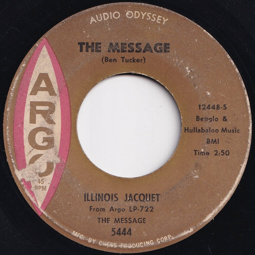 Illinois Jacquet - The Message / Bonita (7 inch Record / Used)