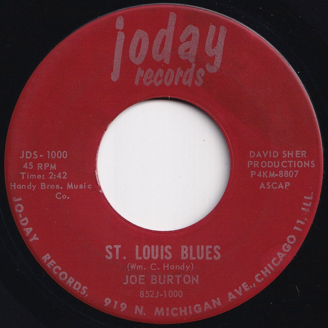 Joe Burton - St. Louis Blues / Bourbon Street Waltz (7 inch Record / Used)